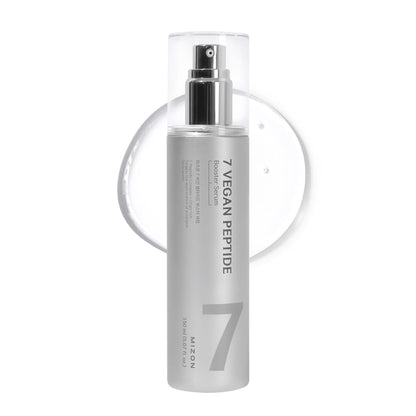 SÉRUM POTENCIADOR CON 7 PÉPTIDOS 150ML – Booster Serum, Brillo Instantáneo Glass Skin, Refinamiento de Poros, Hidratación Duradera, Skincare Vegano Coreano