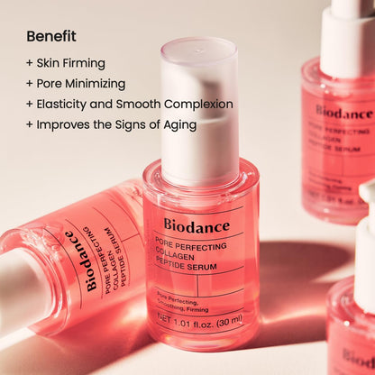BIODANCE Sérum Facial de Colágeno y Péptidos – Minimiza Poros y Reafirma la Piel – Prebase de Maquillaje (Primer) Hidratante y Corrector de Brillo – Cosmética Coreana (K-Beauty), 30ml