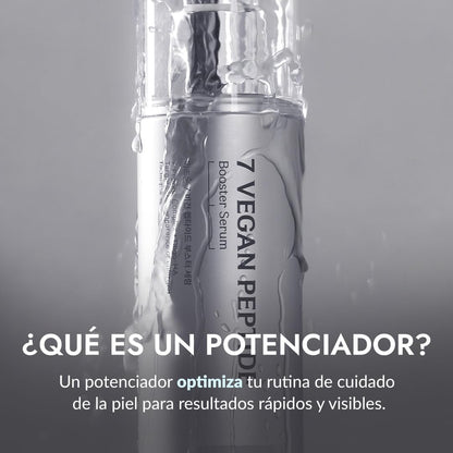 SÉRUM POTENCIADOR CON 7 PÉPTIDOS 150ML – Booster Serum, Brillo Instantáneo Glass Skin, Refinamiento de Poros, Hidratación Duradera, Skincare Vegano Coreano