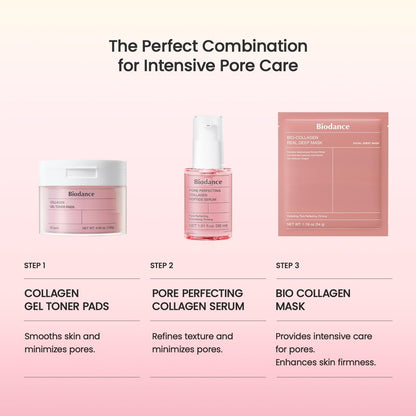 BIODANCE Sérum Facial de Colágeno y Péptidos – Minimiza Poros y Reafirma la Piel – Prebase de Maquillaje (Primer) Hidratante y Corrector de Brillo – Cosmética Coreana (K-Beauty), 30ml