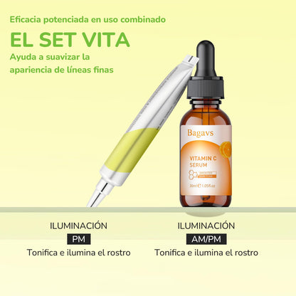 Sérum de Retinol con Retinal Booster, Niacinamida, Pantenol y Péptidos – Skin Care Antimanchas y Antiarrugas, Ayuda a Mejorar la Apariencia de Poros y Ojeras,15ml