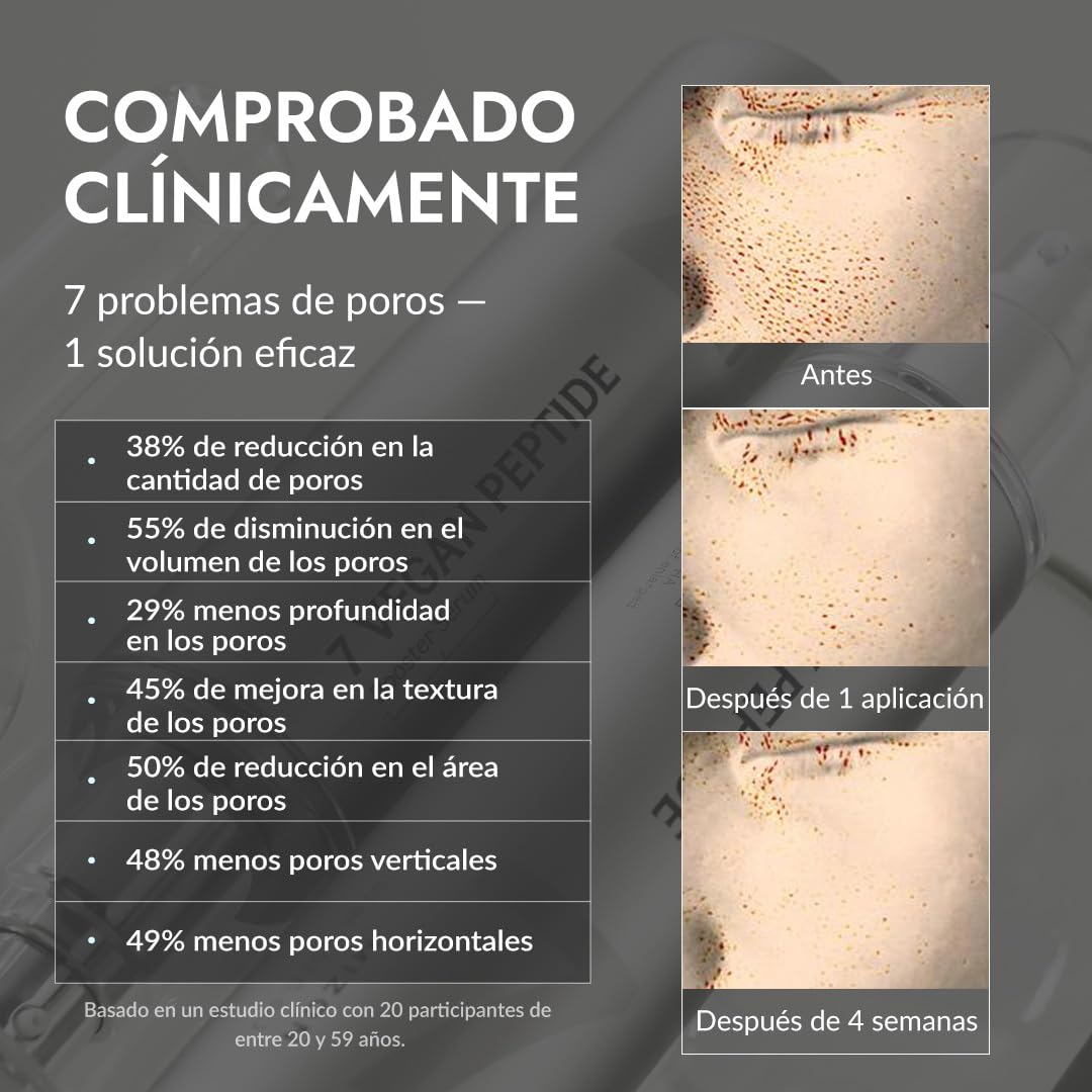 SÉRUM POTENCIADOR CON 7 PÉPTIDOS 150ML – Booster Serum, Brillo Instantáneo Glass Skin, Refinamiento de Poros, Hidratación Duradera, Skincare Vegano Coreano