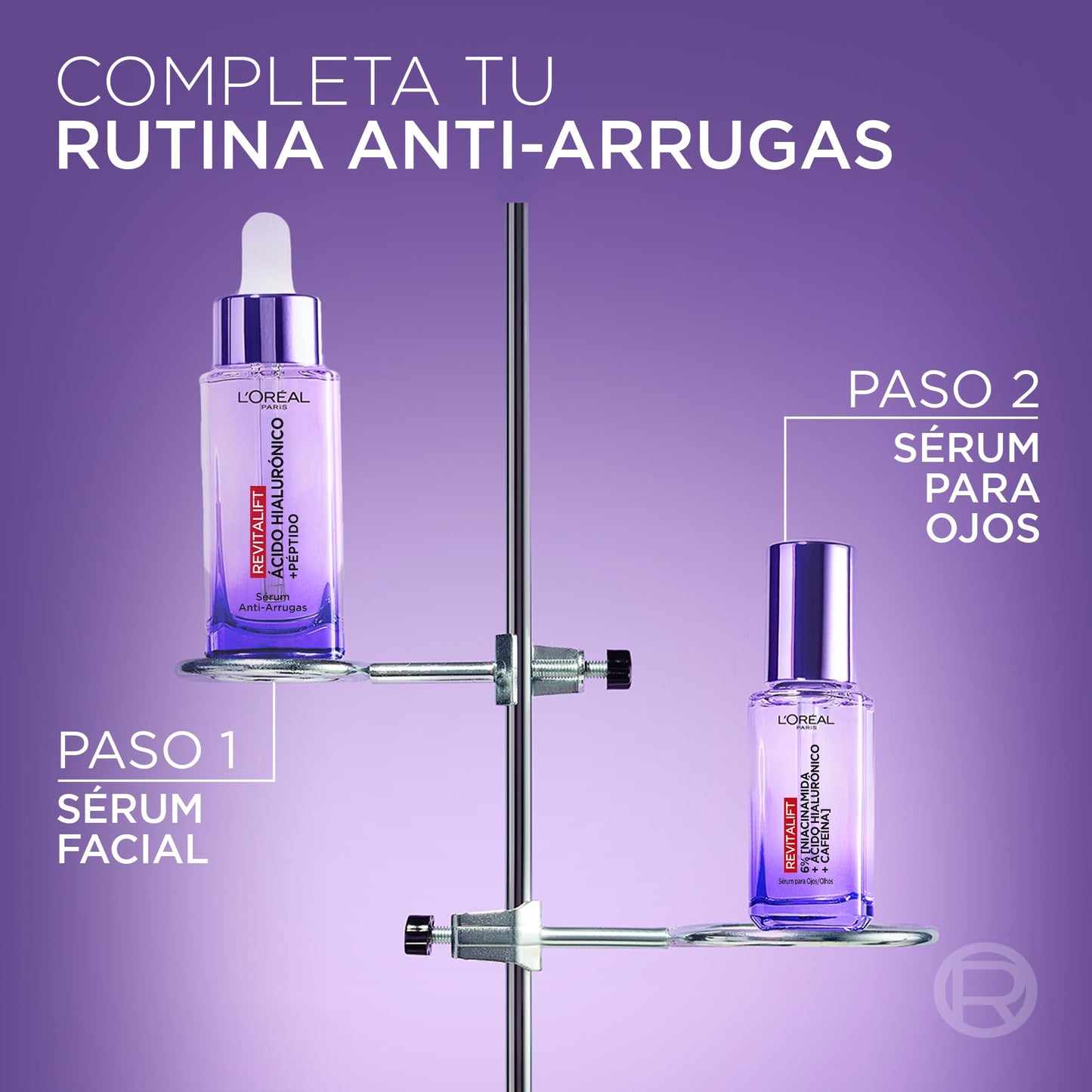 L'Oréal Paris Revitalift Filler Sérum Antiarrugas con Ácido Hialurónico, Péptidos. Nº1 del Mundo. Hidratación Duradera y Profunda. Ilumina y Rellena en 1H. Inspirado en Cosmética Coreana, 30ml