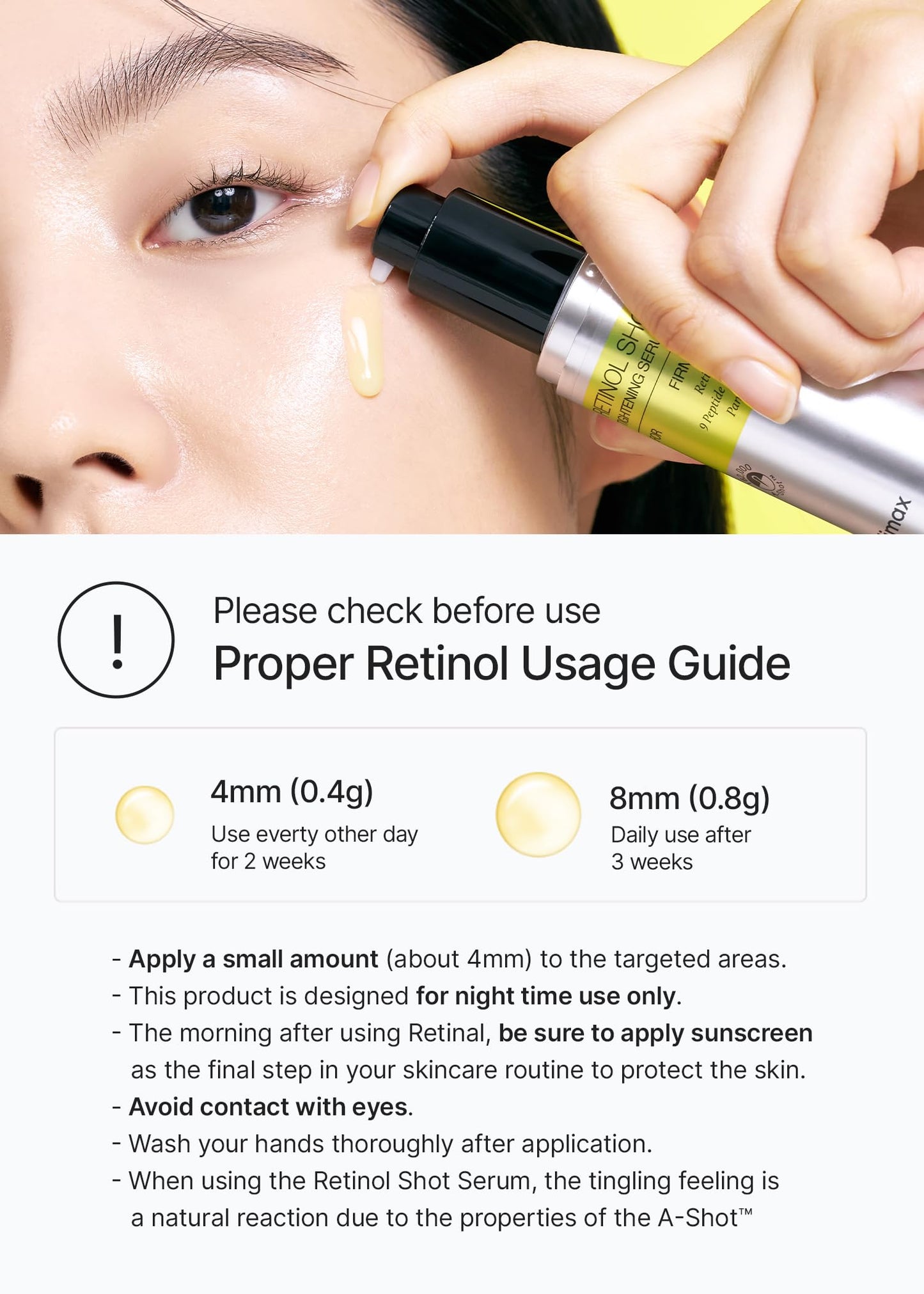 celimax Sérum Reafirmante Vita A Retinol Shot Con Vitamina A Pura, Retinol, Péptidos, Minimizador De Poros, Arrugas Y Líneas De Expresión, Para Una Piel Más Firme (30 Ml)