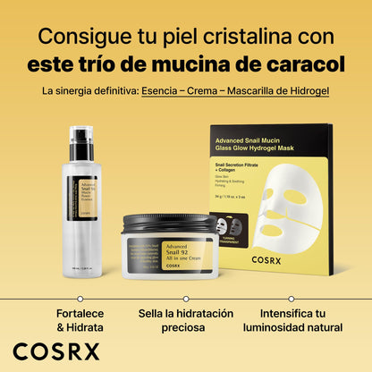 COSRX Snail Mucin 96% Power Face Serum 3.38 fl oz 100ml, Serum Hidratante para el Rostro, Cuidado Personal, Piel Brillante bajo el Maquillaje, Cuidado de la Piel Coreano, Belleza Coreana